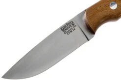 Bark River Featherweight Fox River CPM 3V Natural Canvas, Red Liner Hunting Knife -Knife Sales Store BRK01 022NRC RL 03 bark river knives