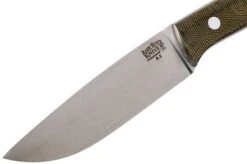 Bark River Fox River A2, Green Canvas Micarta Hunting Knife -Knife Sales Store BRK01 113GNC 03 bark river brk01 113gnc 03