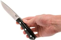 Bark River Fox River CPM 3V, Black Canvas Micarta, No Loop -Knife Sales Store BRK01 123BRKC LR 06 bark river brk01 123brkc lr 06