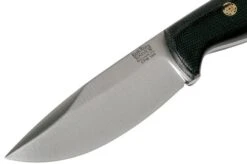 Bark River North Country EDC CPM 154, Black Canvas Micarta, Mosaic Pins Fixed Knife -Knife Sales Store BRK02 054BCMMP 03 bark river knives