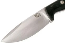 Bark River North Country EDC CPM 154, Black Canvas Micarta, Mosaic Pins -Knife Sales Store BRK02 054BRKC MP 03 bark river brk02 054brkc mp 03