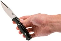 Bark River North Country EDC CPM 154, Black Canvas Micarta, Mosaic Pins -Knife Sales Store BRK02 054BRKC MP 06 bark river brk02 054brkc mp 06