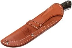 Bark River GamesKeeper A2, Black Green Linen Micarta, Brown Sheath -Knife Sales Store BRK02 121BGL 08 bark river brk02 121bgl 08