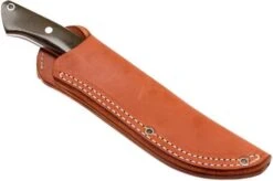 Bark River Classic Drop Point Hunter CPM 3V, Green Canvas Micarta, Red Liners -Knife Sales Store BRK02 135GNCRL 07 bark river brk02 135gncrl 07