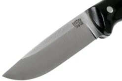 Bark River Guardless Drop Point Hunter CPM 154 Black Canvas Micarta Hunting Knife -Knife Sales Store BRK02 142BKRC 03 bark river knives