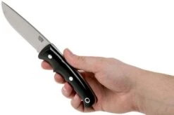 Bark River Guardless Drop Point Hunter CPM 154 Black Canvas Micarta Hunting Knife -Knife Sales Store BRK02 142BKRC 06 bark river knives