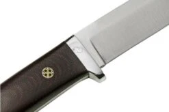 Bark River Classic Drop Point Hunter CPM S45VN Burgundy Canvas Micarta Mosaic Pins, Fixed Knife -Knife Sales Store BRK02 176BCMMP 05 barkriver