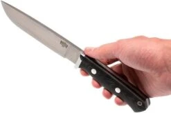 Bark River GamesKeeper II A2, Matte Black Linen Micarta -Knife Sales Store BRK02 221BRKLM 06 bark river brk02 221brklm 06