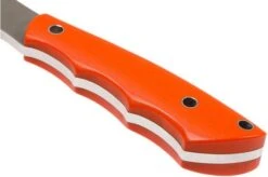 Bark River Mini Canadian A2, Blaze Orange G10, Hollow Pins, Black Sheath -Knife Sales Store BRK03 133O10 HP 04 bark river brk03 133o10 hp 04