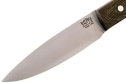 Bark River Bird & Trout CPM154, Green Canvas Micarta -Knife Sales Store BRK04 151GNC 03 bark river bird trout brk04 151gnc 03