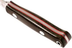 Bark River Mini Bushcrafter CPM 3V, Green Canvas Micarta, Red Liner -Knife Sales Store BRK06 022GNC RL 04 bark river brk06 022gnc rl 04