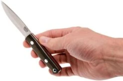 Bark River Mini Bushcrafter CPM 3V, Green Canvas Micarta, Red Liner -Knife Sales Store BRK06 022GNC RL 06 bark river brk06 022gnc rl 06