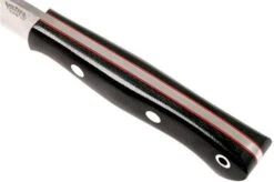 Bark River Mini Aurora CPM 3V, Black Canvas Micarta, Red Liner -Knife Sales Store BRK06 025BRKC RL 05 bark river brk06 025brkc rl 05