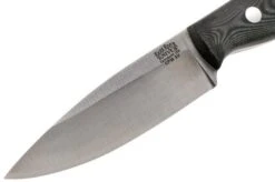 Bark River Mini Aurora CPM 3V, Black Linen Matte Micarta, Hollow Pins -Knife Sales Store BRK06 025BRKLM 03 bark river knives v202111