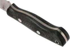 Bark River Mini Aurora CPM 3V, Black Linen Matte Micarta, Hollow Pins -Knife Sales Store BRK06 025BRKLM 04 bark river knives v202111