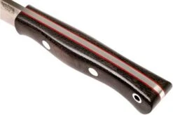 Bark River Mini Aurora CPM 3V, Green Canvas Micarta, Red Liner -Knife Sales Store BRK06 025GNC RL 05 bark river brk06 025gnc rl 05