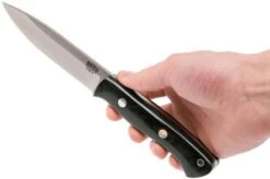 Bark River Aurora 3V, Black Canvas Micarta Bushcraft Knife -Knife Sales Store BRK06 122 3VBLC 07 bark river brk06 122 3vblc 07