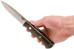 Bark River Aurora 3V, Green Canvas Micarta Bushcraft Knife -Knife Sales Store BRK06 122 3VGRC 07 bark river brk06 122 3vgrc 07