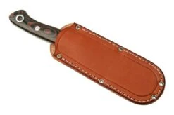 Bark River Aurora Scandi CPM 3V Red & Black Linen Micarta, Red Liner, Fixed Knife -Knife Sales Store BRK06 126RBM RL 06 barkriver