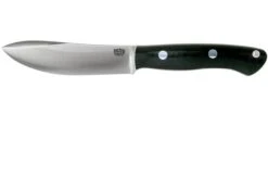 Bark River Aurora Hunter CPM 3V, Black Canvas Micarta, Brown Sheath