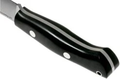 Bark River Aurora Hunter CPM 3V, Black Canvas Micarta, Brown Sheath -Knife Sales Store BRK06 128BRKC 04 bark river knives