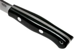 Bark River Aurora Hunter CPM 3V, Black Canvas Micarta, Brown Sheath -Knife Sales Store BRK06 128BRKC 05 bark river knives