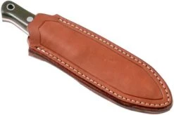 Bark River Bushcrafter I CPM 3V, Green Canvas Micarta, Red Liners -Knife Sales Store BRK06 131GNC RL 07 bark river knives