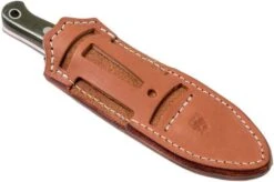 Bark River Bushcrafter I CPM 3V, Green Canvas Micarta, Red Liners -Knife Sales Store BRK06 131GNC RL 08 bark river knives