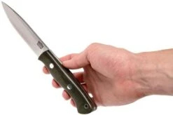 Bark River Aurora CPM Cru-Wear, Green Canvas Micarta, Bushraft Knife -Knife Sales Store BRK06 163GNC 06 bark river brk06 163gnc 06