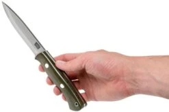 Bark River Aurora Scandi Cru-Wear Green Canvas Micarta -Knife Sales Store BRK06 164GNC 06 bark river knives