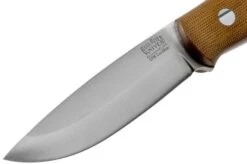 Bark River Bushcrafter CPM CruWear, Natural Canvas Micarta, Bushcraft Knife -Knife Sales Store BRK06 165NCM 03 bark river knives