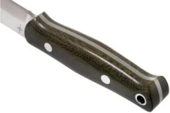 Bark River Bushcrafter 2 CPM 3V Green Canvas Micarta -Knife Sales Store BRK06 223GCM 04 bark river knives