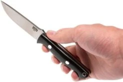 Bark River Bravo EDC A2, Black Canvas Micarta, Black Sheath -Knife Sales Store BRK07 007BRKC 06 bark river brk07 007brkc 06