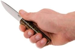 Bark River Bravo EDC A2 Rampless, Green Pinecone, Black Sheath -Knife Sales Store BRK07 007GPC3 06 bark river brk07 007gpc3 06