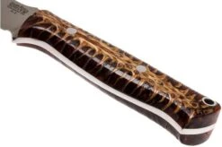 Bark River Bravo EDC A2, Orange & Red Pinecone, Black Sheath -Knife Sales Store BRK07 007PC2 04 bark river brk07 007pc2 04