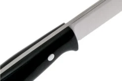 Bark River Gunny A2, Black Canvas Micarta, Rampless Bushcraft Knife -Knife Sales Store BRK07 011BRKC RL 05 bark river