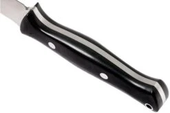 Bark River Gunny A2, Black Canvas Micarta, Brown Sheath -Knife Sales Store BRK07 011BRKC 04 bark river brk07 011brkc 04