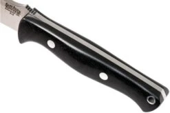 Bark River Gunny A2, Black Canvas Micarta, Brown Sheath -Knife Sales Store BRK07 011BRKC 05 bark river brk07 011brkc 05