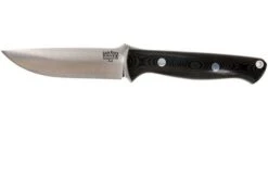 Bark River Gunny A2, Black Linen Micarta, Brown Sheath