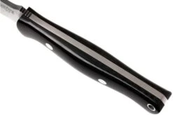 Bark River Gunny A2, Black Linen Micarta, Brown Sheath -Knife Sales Store BRK07 011BRKL 05 bark river brk07 011brkl 05