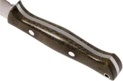 Bark River Gunny A2, Green Canvas Micarta, Brown Sheath -Knife Sales Store BRK07 011GNC RS 04 bark river brk07 011gnc rs 04
