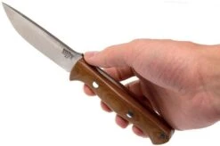 Bark River Gunny A2, Natural Canvas Micarta, Red Liners, Brown Sheath -Knife Sales Store BRK07 011NRCRL 06 bark river brk07 011nrcrl 06