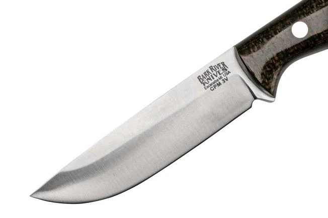 Bark River Gunny CPM 3V OD Green Burlap Micarta 5 Bark River Gunny CPM 3V OD Green Burlap Micarta - Image 3