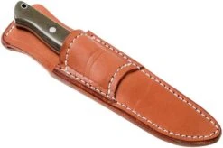 Bark River Gunny Scandi CPM 3V, Green Canvas Micarta, Brown Sheath -Knife Sales Store BRK07 024GNC 07 bark river brk07 024gnc 07