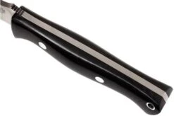 Bark River Gunny CPM 3V, Black Linen Micarta, Brown Sheath -Knife Sales Store BRK07 025BRKL 05 bark river brk07 025brkl 05