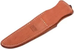 Bark River Gunny CPM 3V, Burgundy Snakeskin Micarta, Brown Sheath -Knife Sales Store BRK07 025SBCM 08 bark river brk07 025sbcm 08