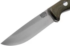 Bark River Bravo EDC CPM 3V Rampless, Green Canvas Micarta Bushcraft Knife -Knife Sales Store BRK07 027GCMR 03 bark river knives