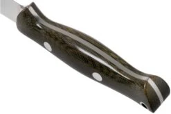Bark River Bravo EDC CPM 3V Rampless, Green Canvas Micarta Bushcraft Knife -Knife Sales Store BRK07 027GCMR 04 bark river knives