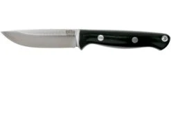 Bark River Bravo EDC CPM 154 Black Canvas Micarta, Rampless