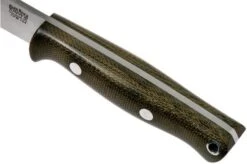 Bark River Bravo EDC CPM 154, Green Canvas Micarta, Rampless -Knife Sales Store BRK07 054GNC RS 05 bark river